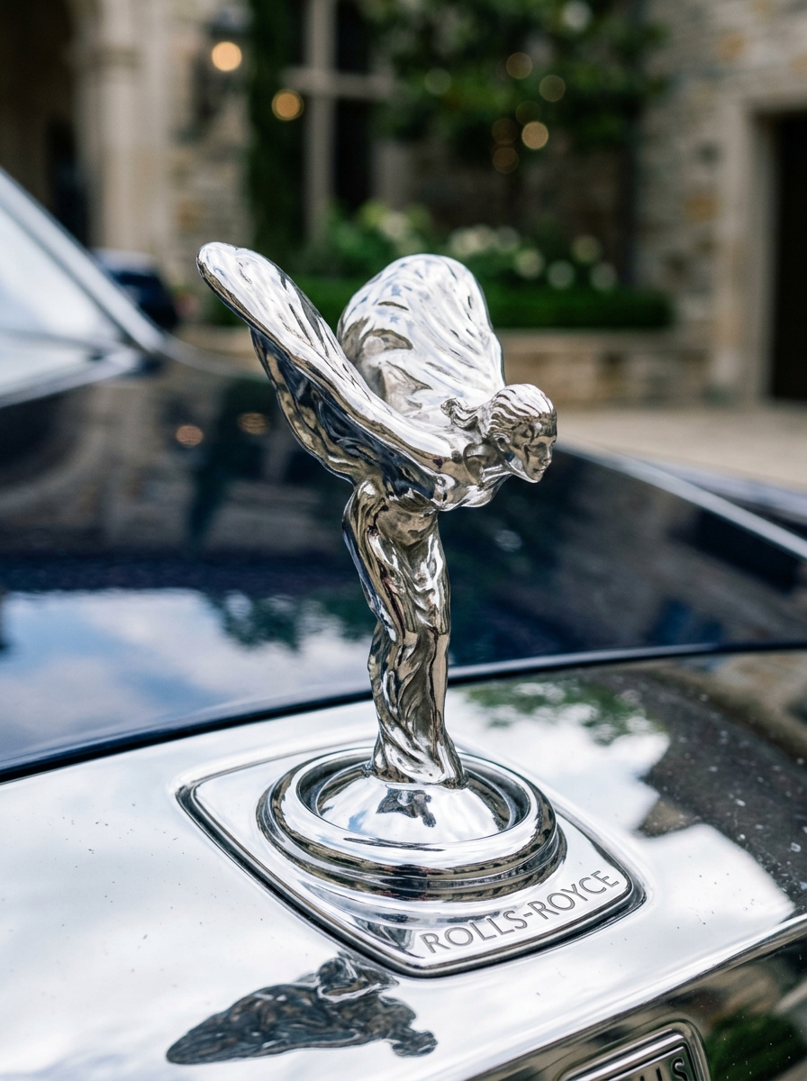 Rolls-Royce Spirit of Ecstasy Mascot - Royal Star Luxury Car Rental Dubai